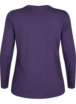 Langärmeliges Trainingsshirt, Purple Plumeria, Packshot image number 1
