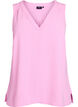 &Auml;rmelloses Oberteil mit Faltendetails, Pink, Packshot image number 0