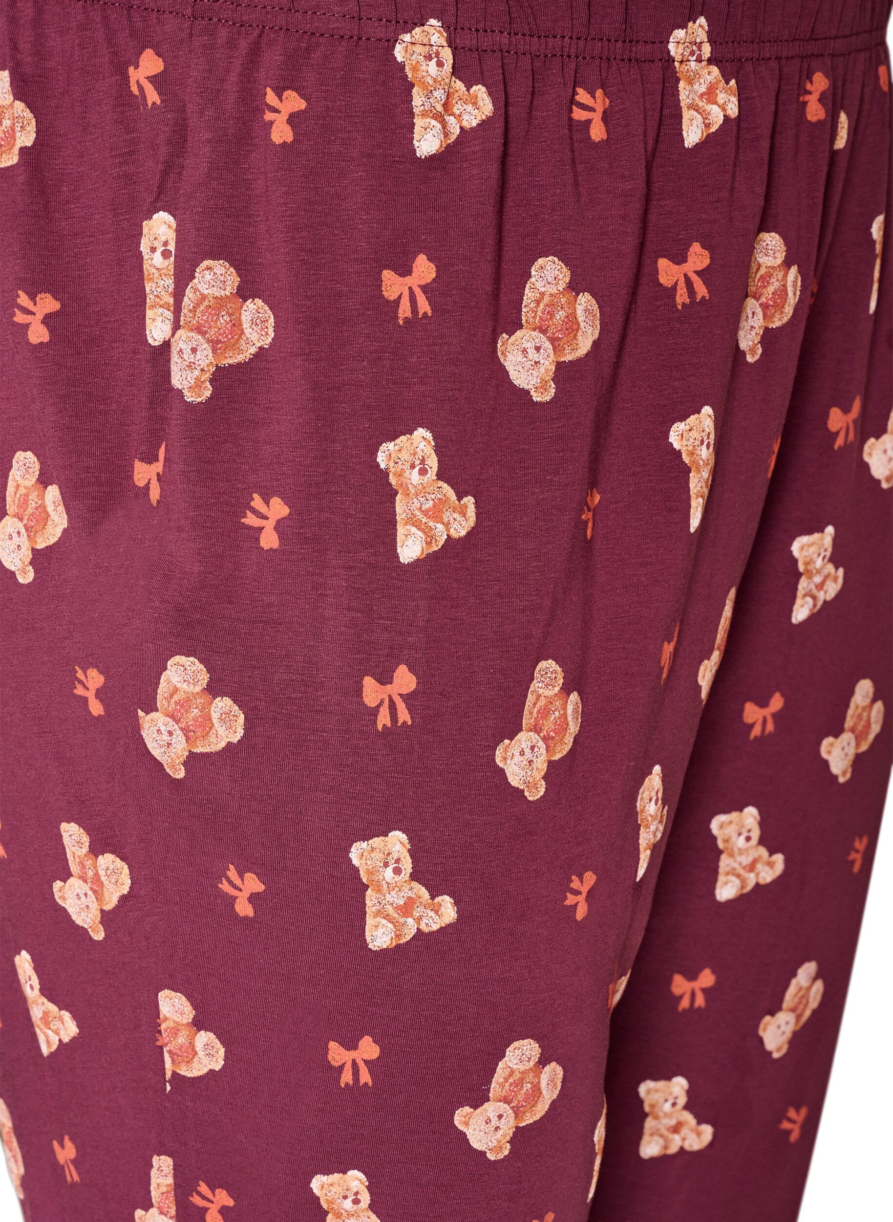 ZizziBedruckte Pyjamahose, Rot, Packshot image number 2