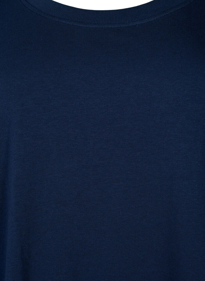 Kurzärmliges Sweatkleid mit Taschen, Black Iris, Packshot image number 2