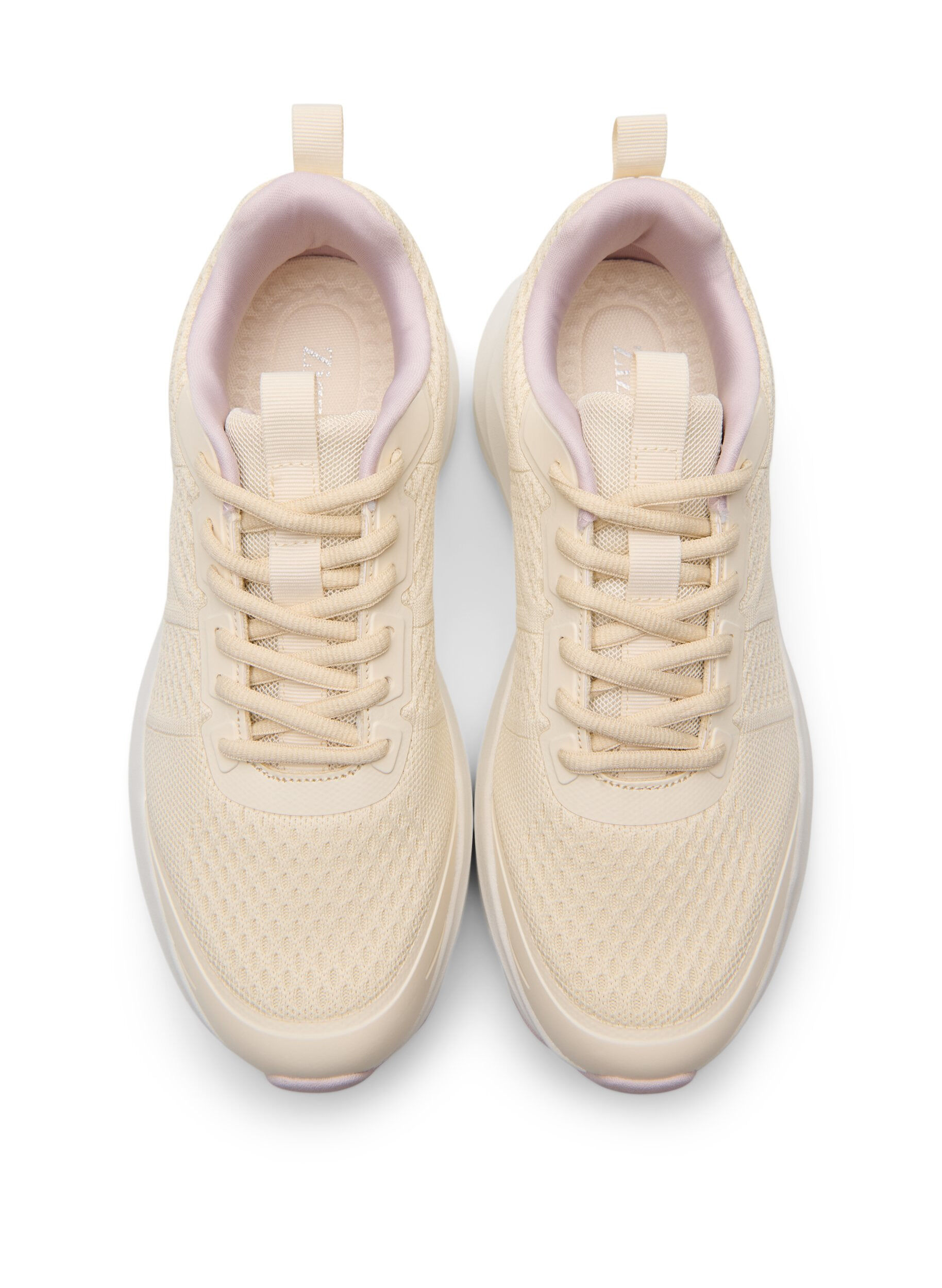 Zizzi Extra-Weite - Komfort-Sneakers mit sto&szlig;d&auml;mpfender Sohle, Beige, Packshot image number 2