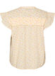 &Auml;rmellose Hemdbluse in A-Linie aus Baumwolle, Gelb, Packshot image number 1