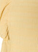 Bluse mit gesmokter Textur und R&uuml;schen&auml;rmeln, Gelb, Packshot image number 2