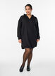 Kurzes Hoodie-Kleid mit K&auml;ngurutasche, Schwarz, Model image number 1