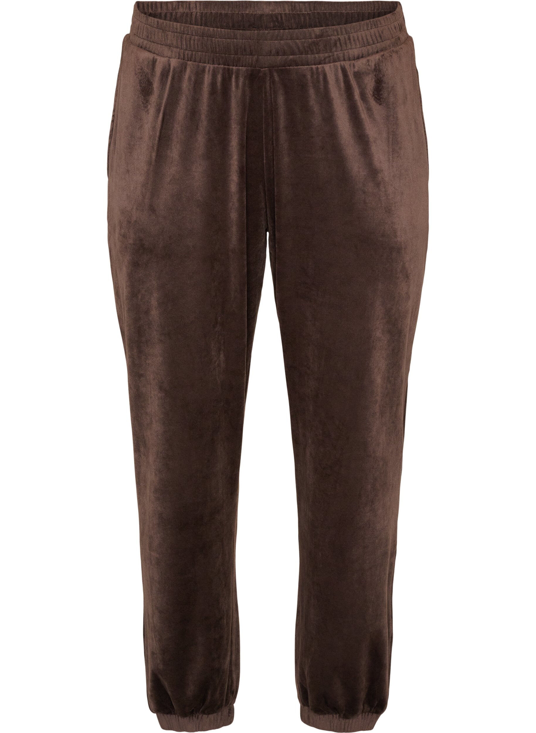 Lockere Hose aus Velours