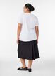 Viskoserock mit elastischem Bund, Schwarz, Model image number 1