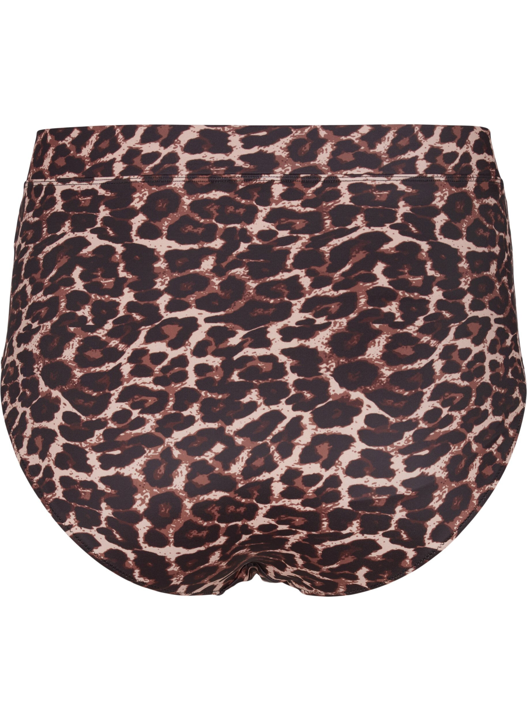 Zizzi Bikini-Hose mit Print und hoher Taille, Autentic Leopard, Packshot image number 1