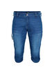 Slim Fit Capri-Jeans mit Taschen, Blau, Packshot image number 0