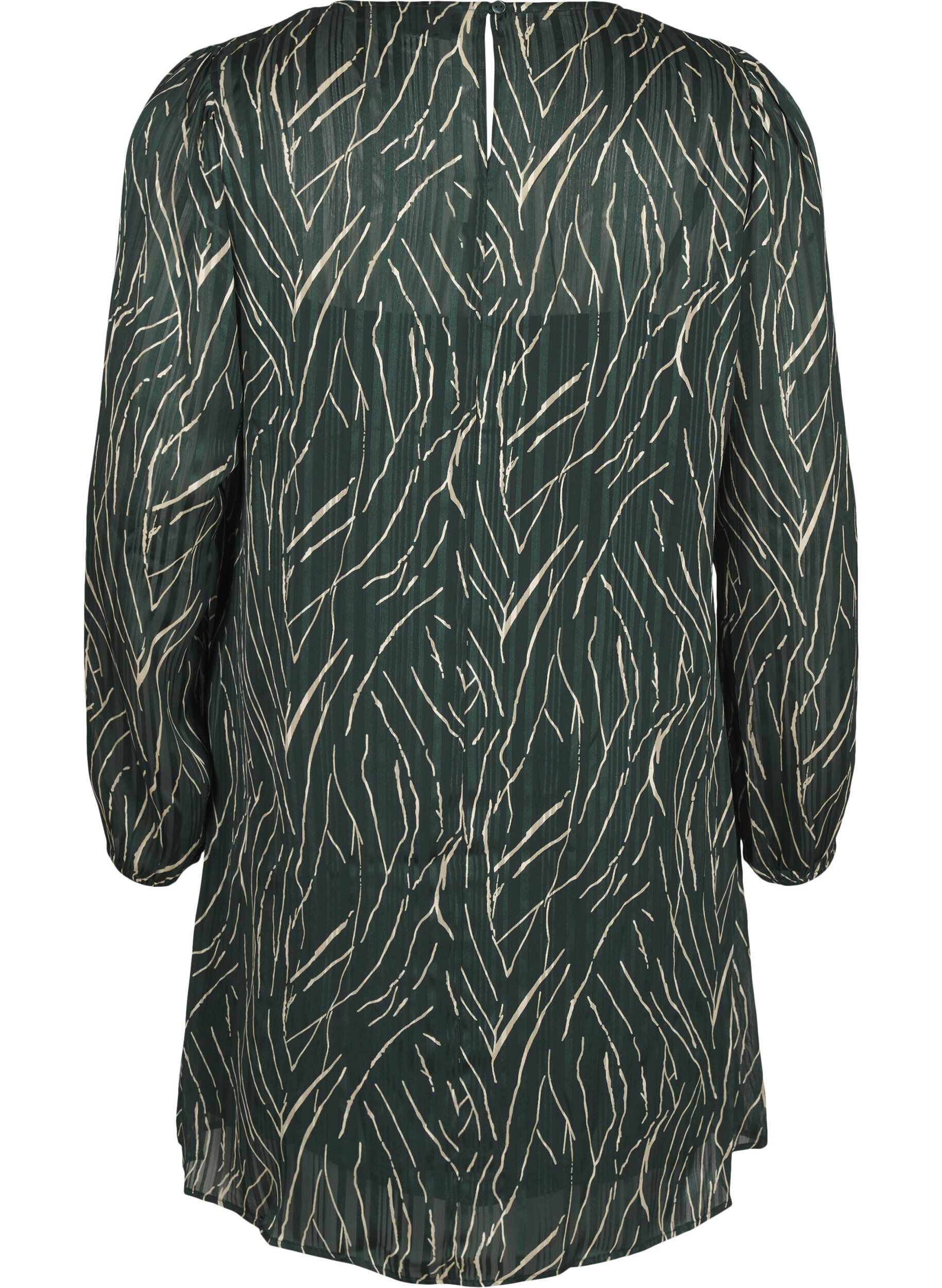 Zizzi Kurzkleid mit Print und Rundhalsausschnitt, Scarab Safari AOP, Packshot image number 1