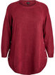 Lange Strickbluse mit Kugelkn&ouml;pfen, Dunkles Bordeaux, Packshot image number 0