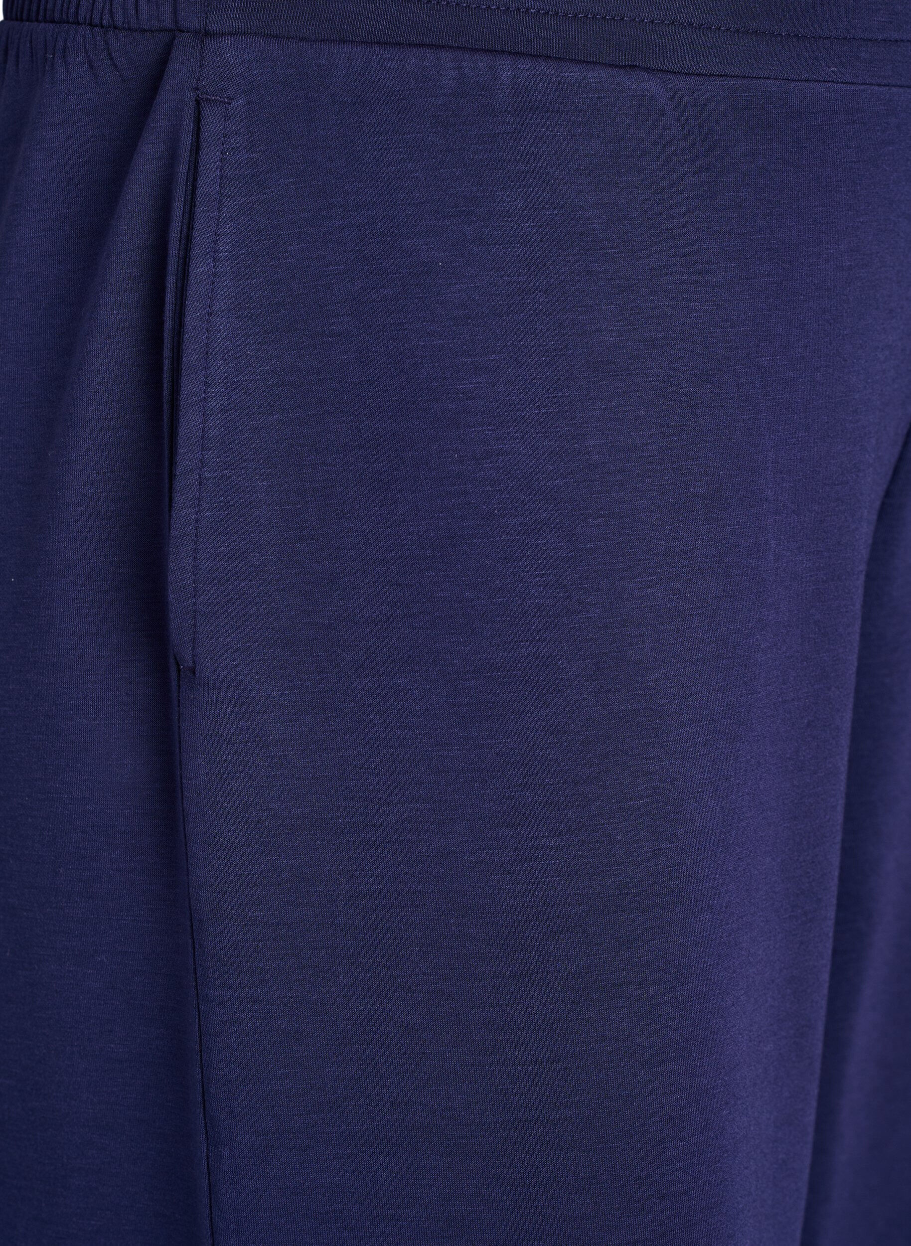 Zizzi 7/8-Hose aus Modalmix mit Taschen, Blau, Packshot image number 2