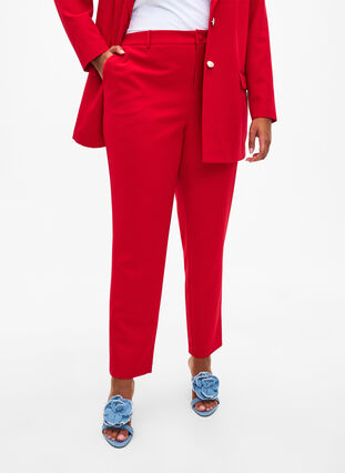 Anzughose mit Taschen, Tango Red, Model image number 2