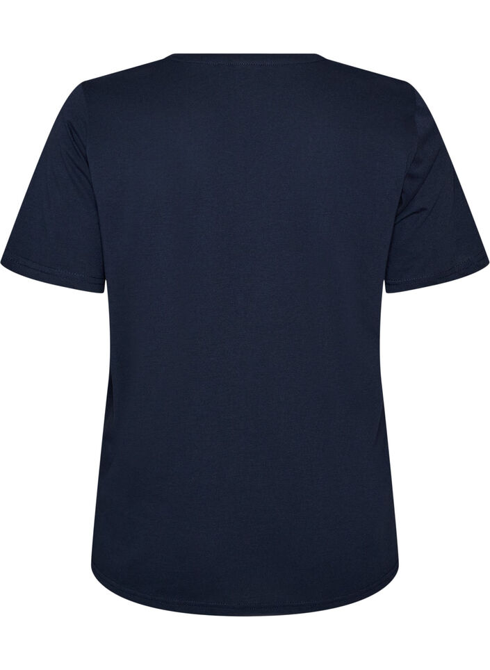 T-Shirt mit Print, Blau, Packshot image number 1