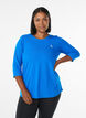 Trainingsshirt mit 3/4-&Auml;rmeln, Blau, Model image number 0