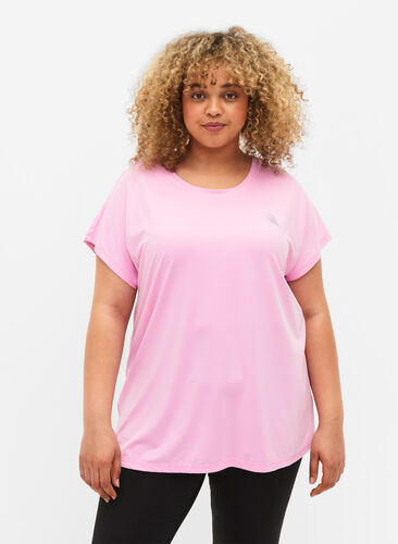 Kurzärmeliges Trainings-T-Shirt, Pastel Lavender, Model image number 0