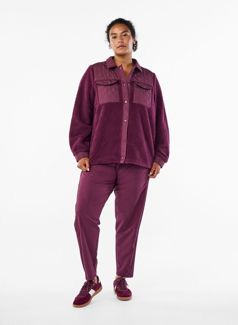 Leichte Trainingshose mit Taschen, Rot, Model image number 0