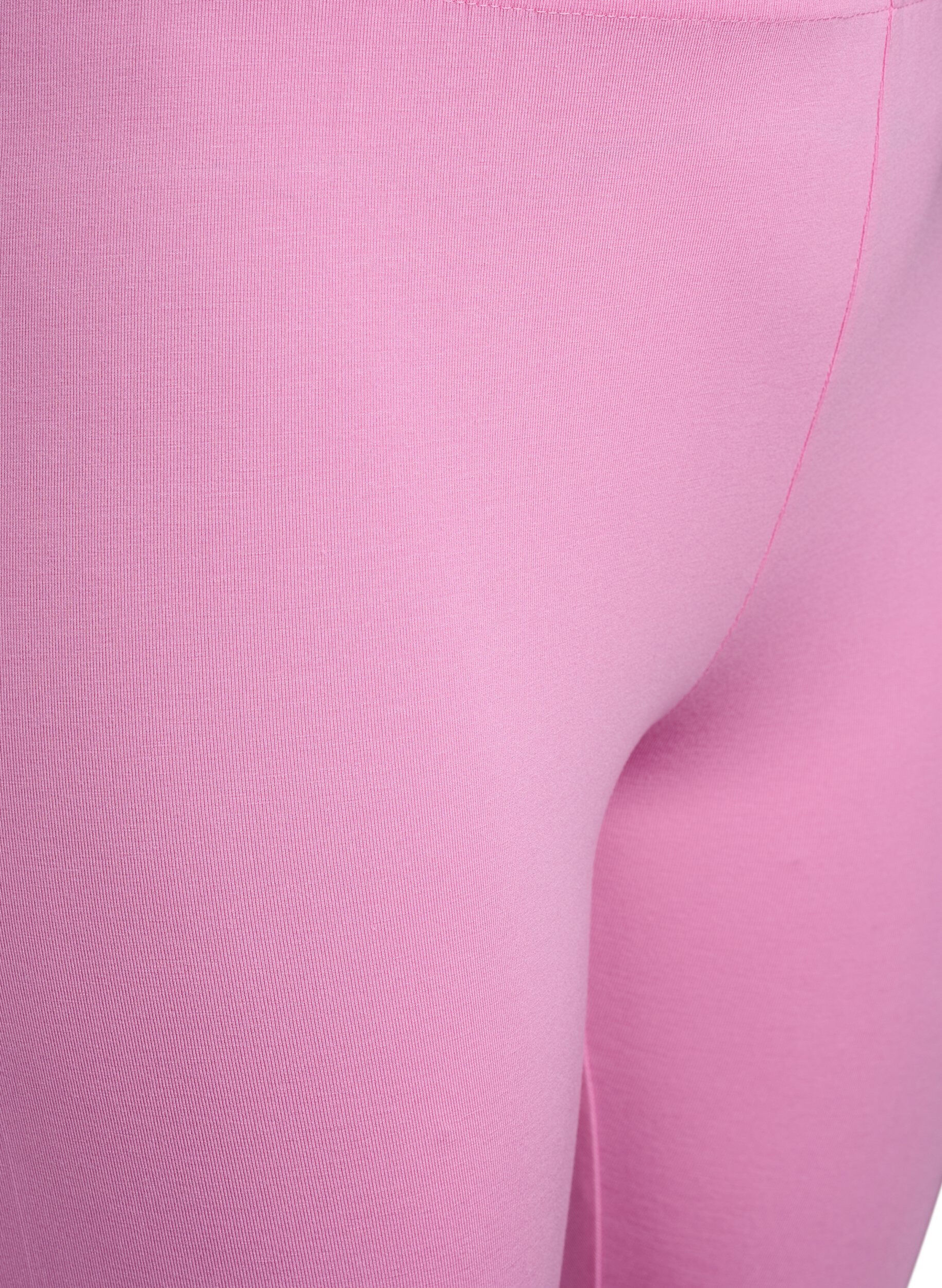 Zizzi Basic Leggings aus Viskose, Pink, Packshot image number 2