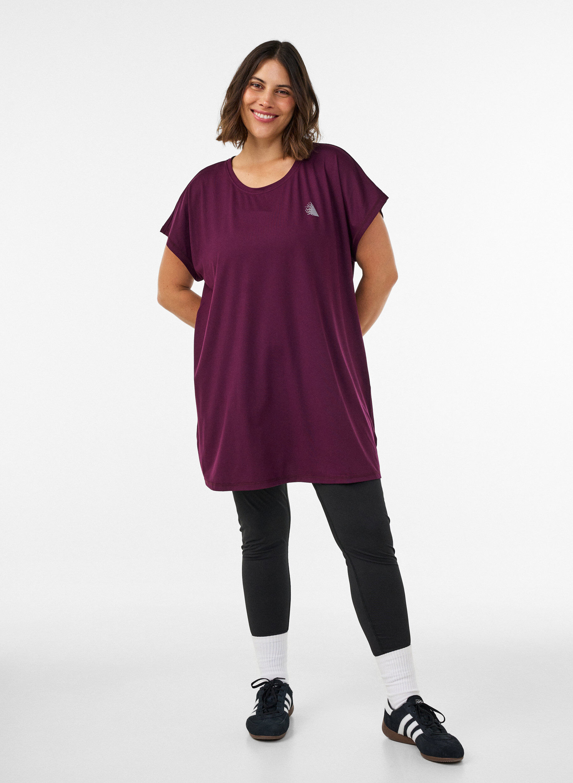 ZizziLanges Trainingsshirt, Lila, Model image number 1