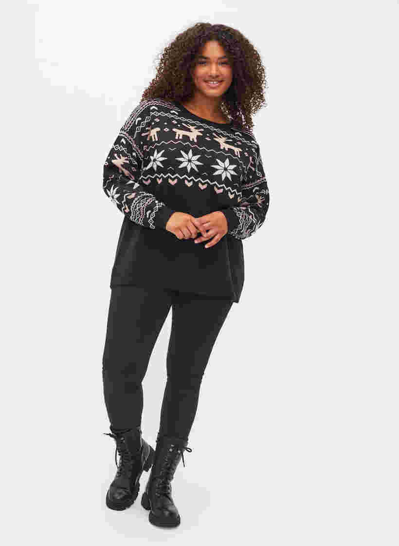 Weihnachtspullover, Black Comb, Model