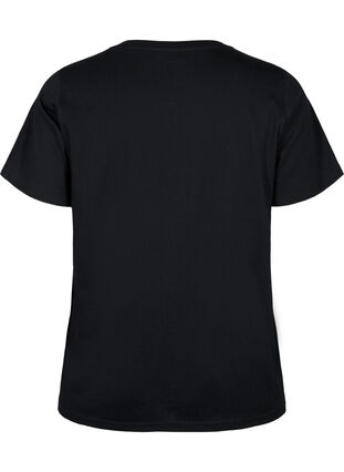 T-Shirt aus Bio-Baumwolle mit Druck (GOTS), Black W. Be G. Foil, Packshot image number 1