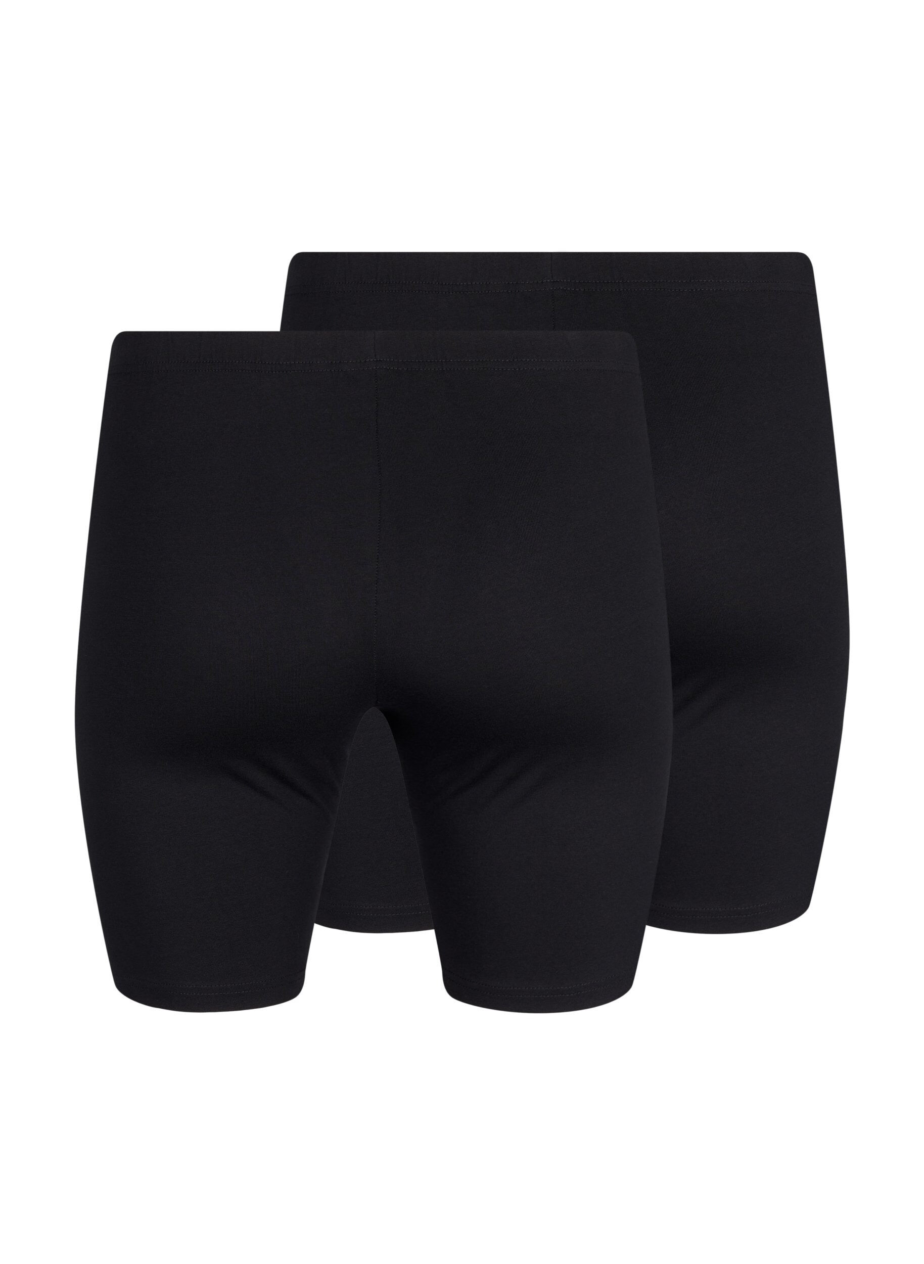 Zizzi FLASH &ndash; 2er-Pack Leggings-Shorts, Schwarz, Packshot image number 1