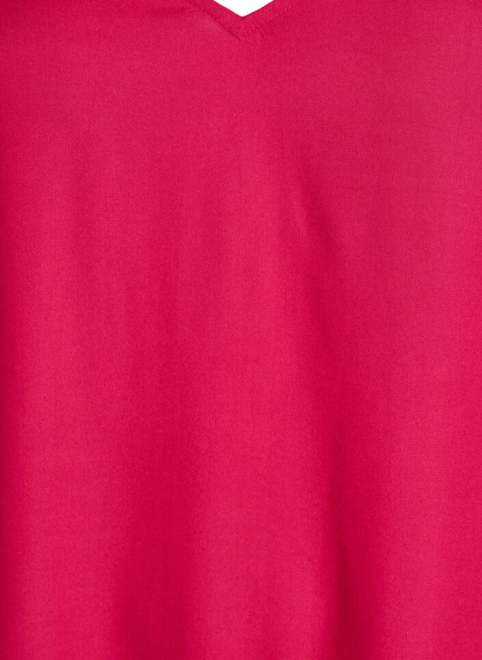 Strandkleid aus Viskose mit Schulterdetail, Pink, Packshot image number 2