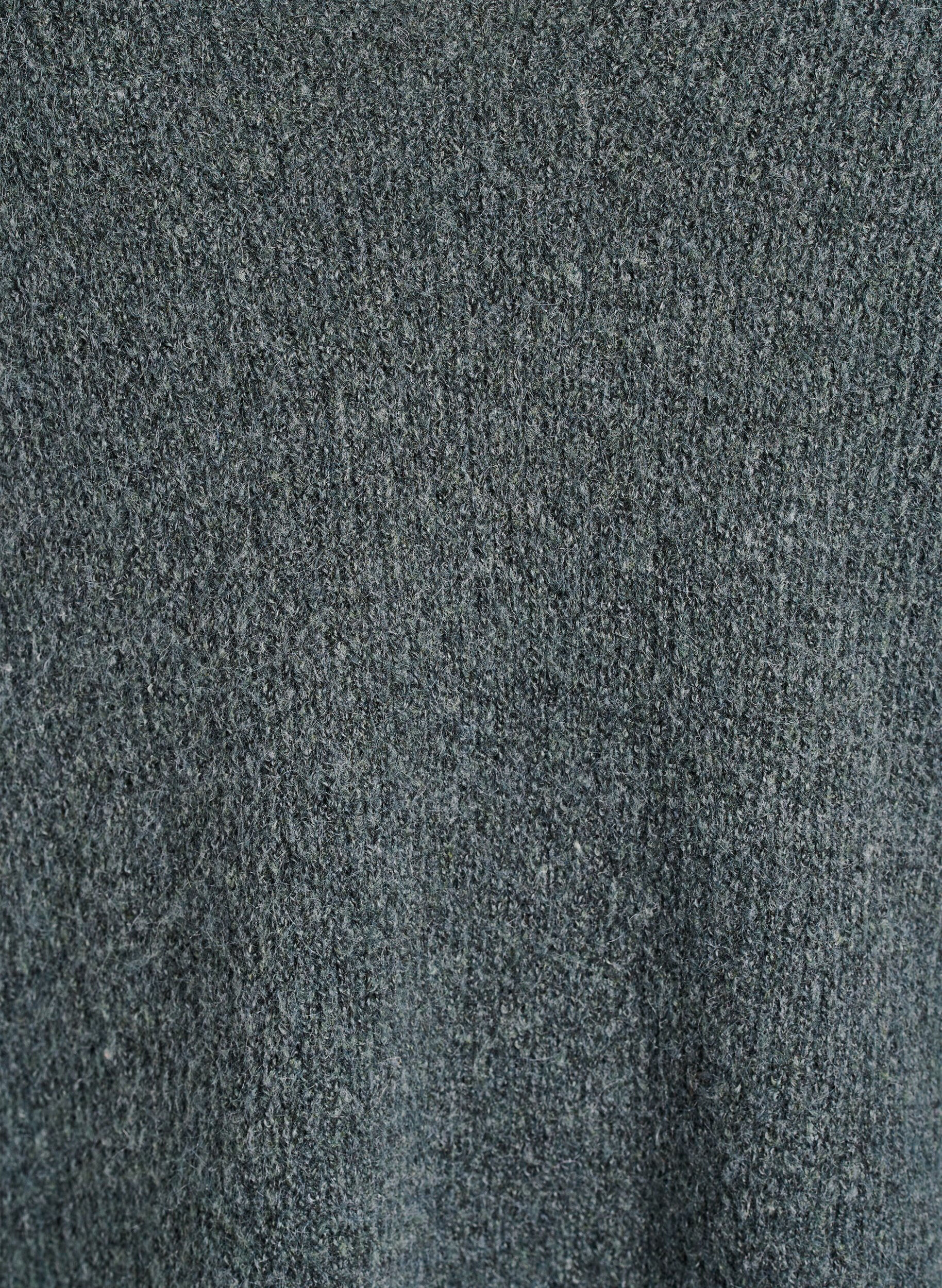 Zizzi Strickbluse mit V-Ausschnitt und Raglan&auml;rmeln, Gr&uuml;n, Packshot image number 2