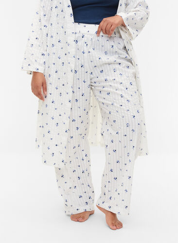 Geblümte Pyjamahose aus Baumwolle, Snow White AOP, Model image number 2