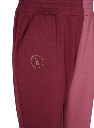 Sweatpants mit Colour-Block, Red Mahogany/RoseBr., Packshot image number 3