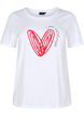 Baumwoll-T-Shirt mit Motiv, Bright W. w. Heart, Packshot image number 0
