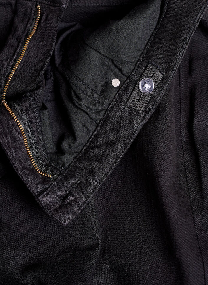 Wide-Leg-Jeans mit hoher Taille, Schwarz, Packshot image number 3