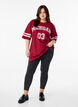 Sportliches Oversize-College-T-Shirt, Rot, Model image number 1