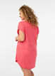 Kurzarm-Nachthemd mit Textaufdruck, Rot, Model image number 2
