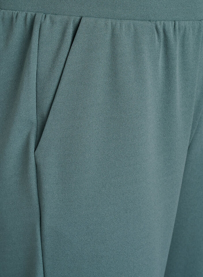 Hochtaillierte Knickerbocker mit lockerem Schnitt, Gr&uuml;n, Packshot image number 2