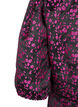 Knielanges Kleid mit aufgestickten Blumen, Black Pink Flower, Packshot image number 3