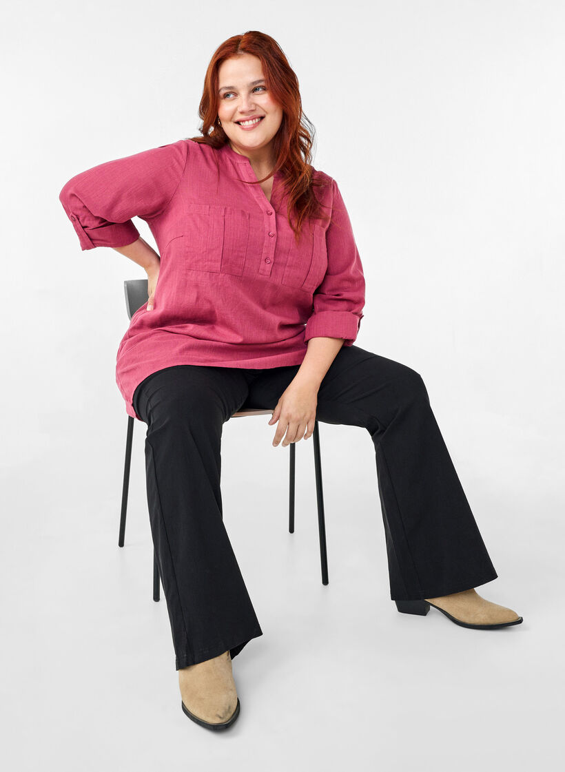 Baumwolltunika mit 3/4-Ärmeln, Malaga, Image image number 0