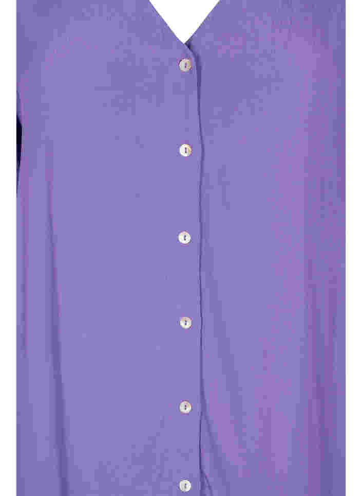 Kurzarm Hemdkleid aus Viskose, Passion Flower, Packshot image number 2