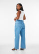 Wide-Leg-Jeans mit hoher Taille, Blau, Model image number 1