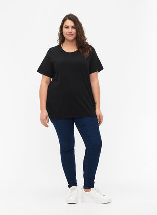 FLASH - 2er-Pack T-Shirts mit Rundhalsausschnitt, Black/Black, Model image number 2