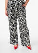 Hose mit Zebraprint, Schwarz, Model image number 2