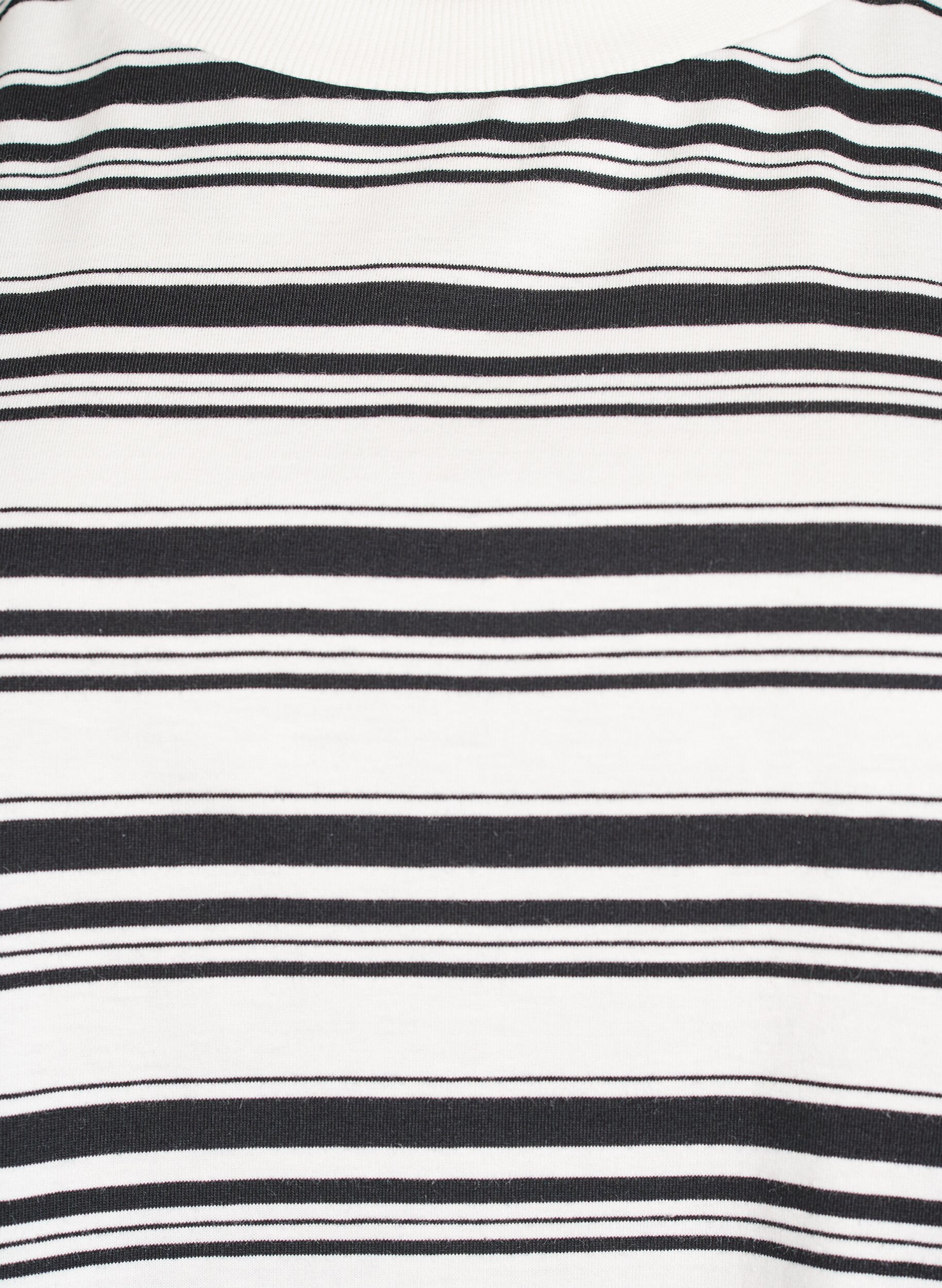 ZizziKastiges T-Shirt mit Streifenmuster, Schwarz, Packshot image number 2
