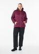 Leichte Steppjacke mit Kapuze, Dunkles Bordeaux, Model image number 1