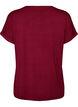 Gestreiftes T-Shirt aus Viskose mit Rundhalsausschnitt, Rot, Packshot image number 1