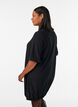 Kleid in Ballonform mit Struktur, Schwarz, Model image number 2
