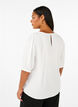  Viskosebluse mit 1/2 Ärmeln, Bright White, Model image number 1