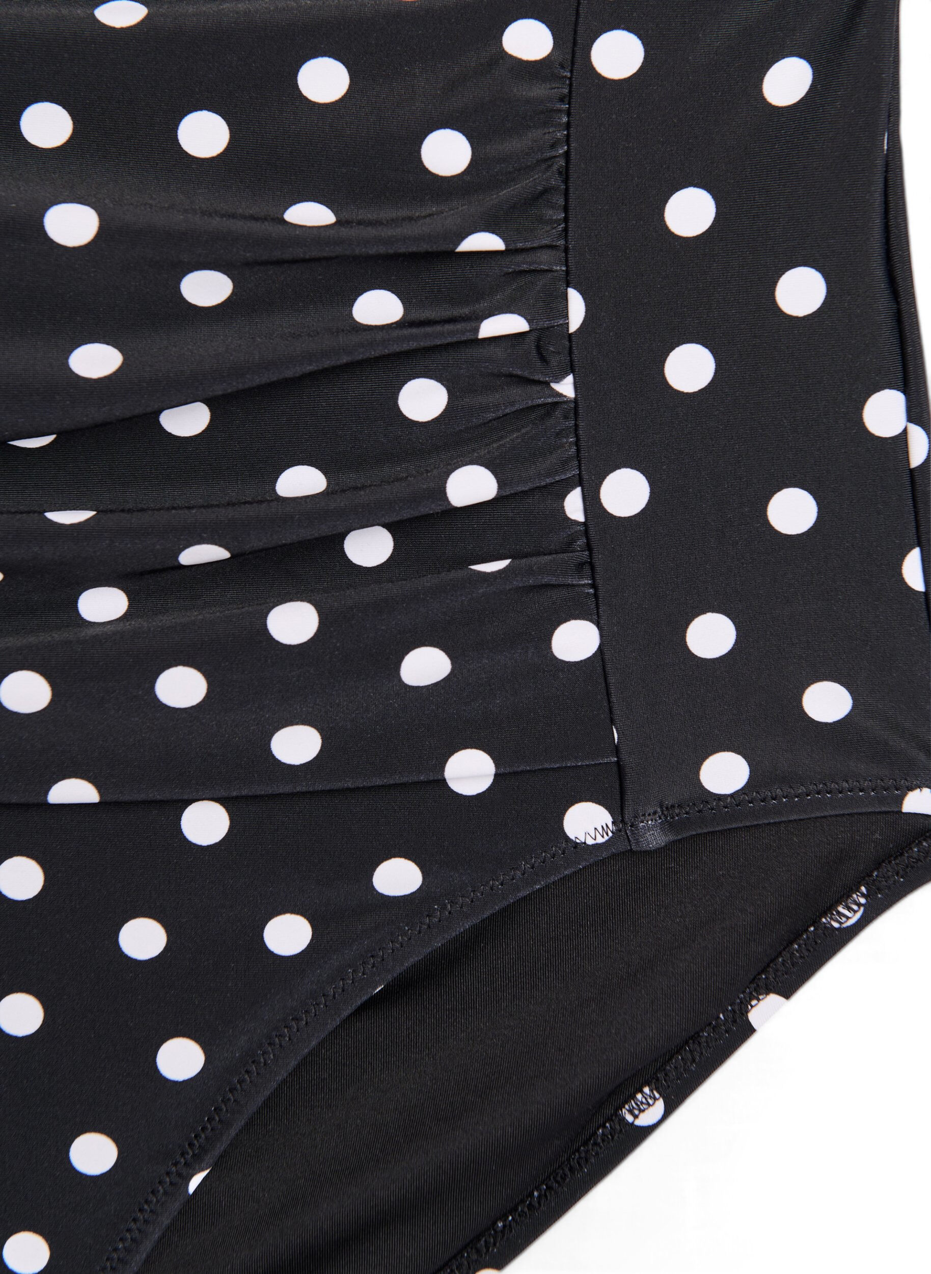 Zizzi Bikini-Slip mit Print und hoher Taille, Schwarz, Packshot image number 2