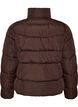 Kurze Pufferjacke mit hohem Kragen, Braun, Packshot image number 1