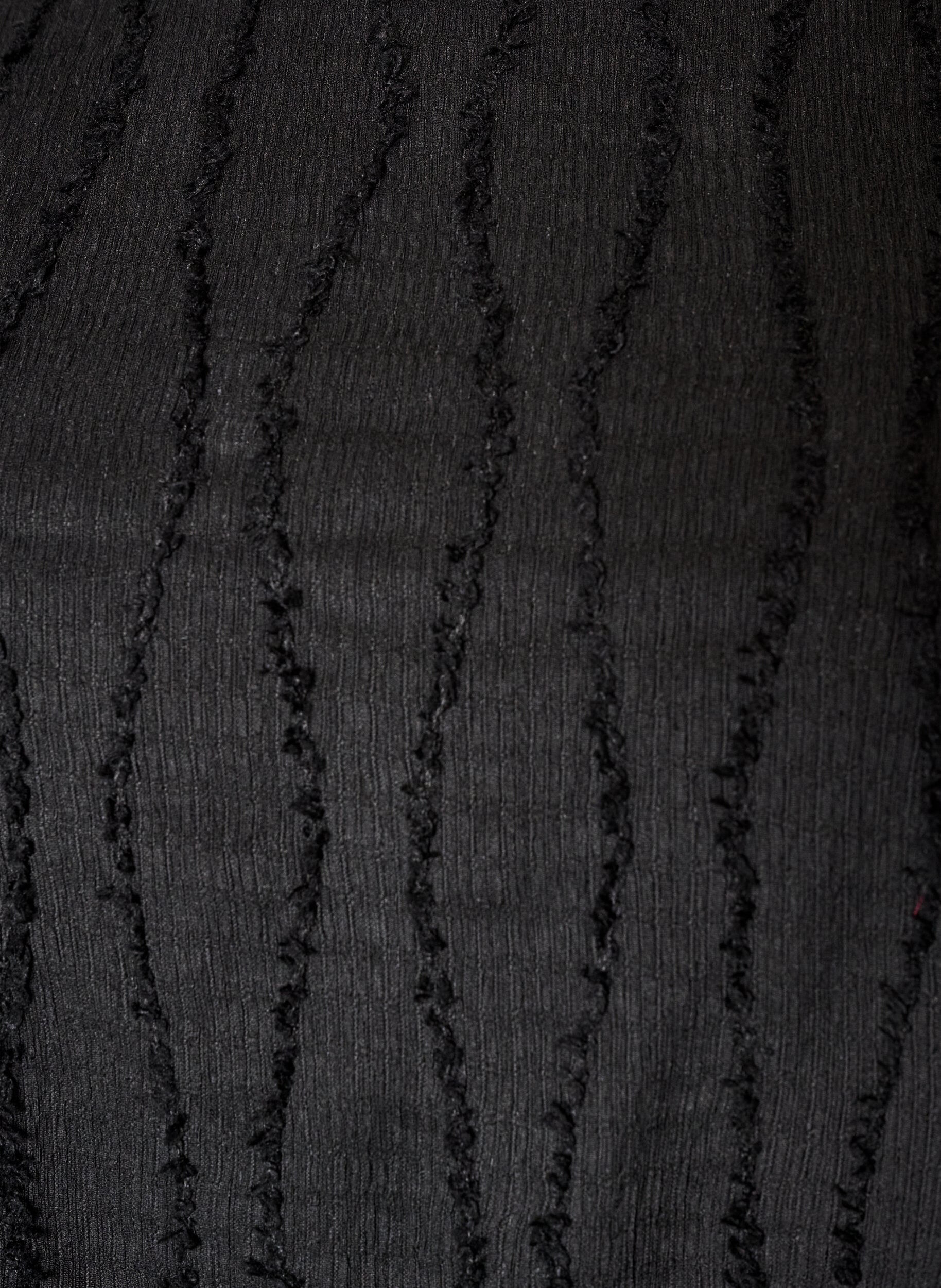 ZizziKurzes Jerseykleid mit welligem Strukturmuster, Schwarz, Packshot image number 2