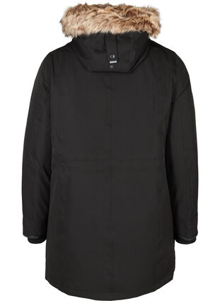 Winterjacke mit Reißverschluss und Taschen, Black, Packshot image number 1
