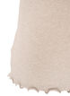 Geripptes Top mit Spitzen, Beige, Packshot image number 3